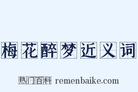 梅花醉梦近义词是什么意思的图片